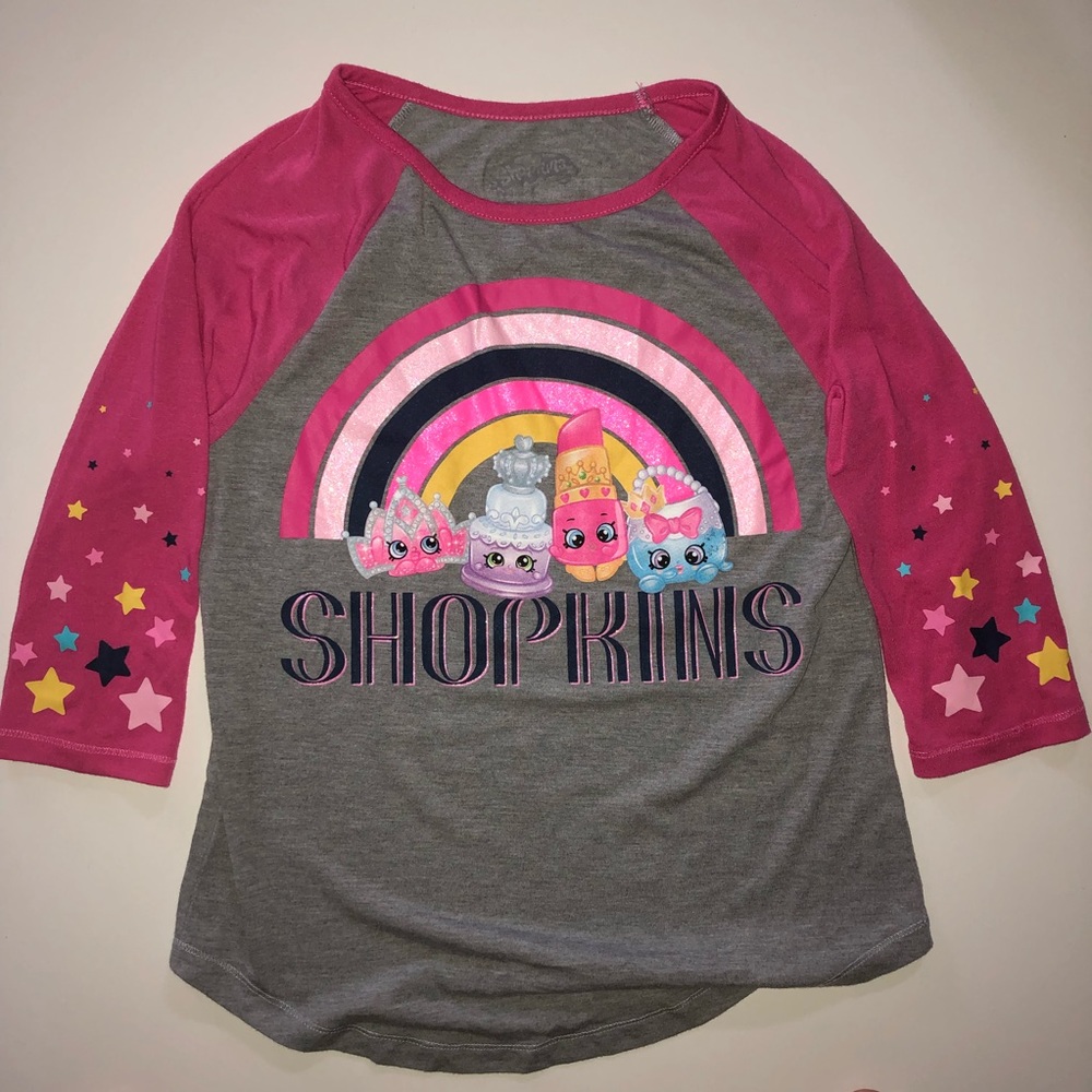 Girls Shopkins 3/4 Sleeve Tee